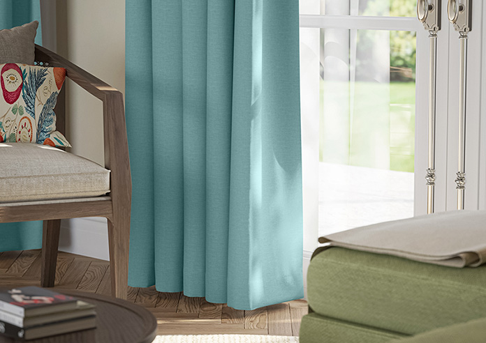 Oslo, Peacock - Made to Measure Curtains - Image 5